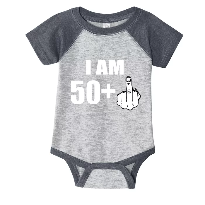 I Am 51 Middle Finger Funny 51st Birthday Infant Baby Jersey Bodysuit