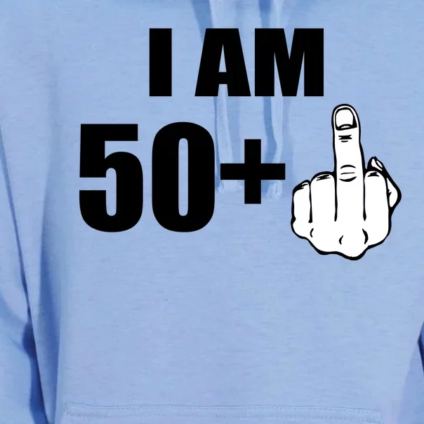 I Am 51 Middle Finger Funny 51st Birthday Unisex Surf Hoodie