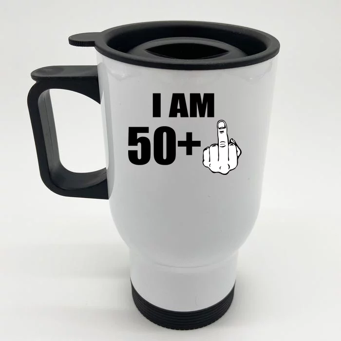 I Am 51 Middle Finger Funny 51st Birthday Front & Back Stainless Steel Travel Mug