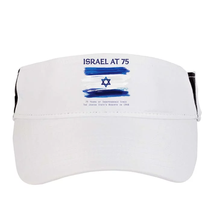 Israel at 75 Years Old Independence Happy Birthday Adult Drive Performance Visor