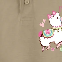 I Am 7 Years Old 7th Birthday Girl Alpaca / Llama Dry Zone Grid Performance Polo