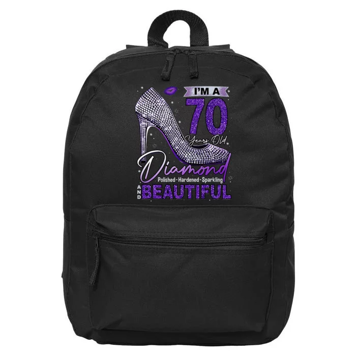 IM A 70 Years Old Diamond 70 And Fabulous Birthday 16 in Basic Backpack