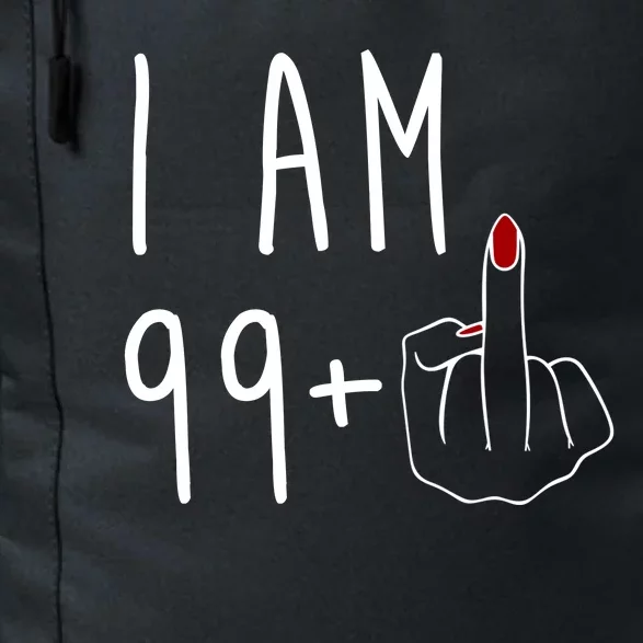 I Am 99 Plus Middle Finger Funny 100th Birthday Daily Commute Backpack