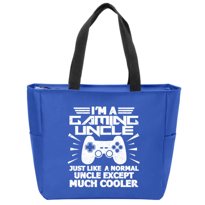 I Am A Gaming Uncle Funny Video Gamer Gift Meaningful Gift Zip Tote Bag