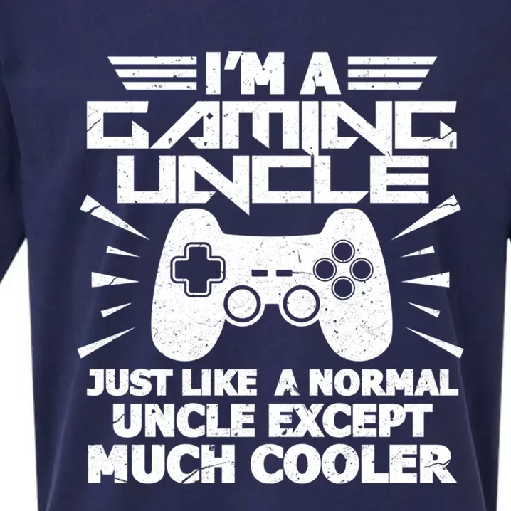 I Am A Gaming Uncle Funny Video Gamer Gift Meaningful Gift Sueded Cloud Jersey T-Shirt