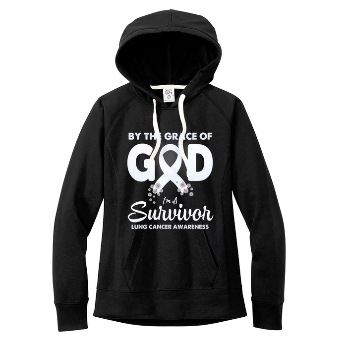 I Am A Survivor Lung Cancer Survivor Women's Fleece Hoodie