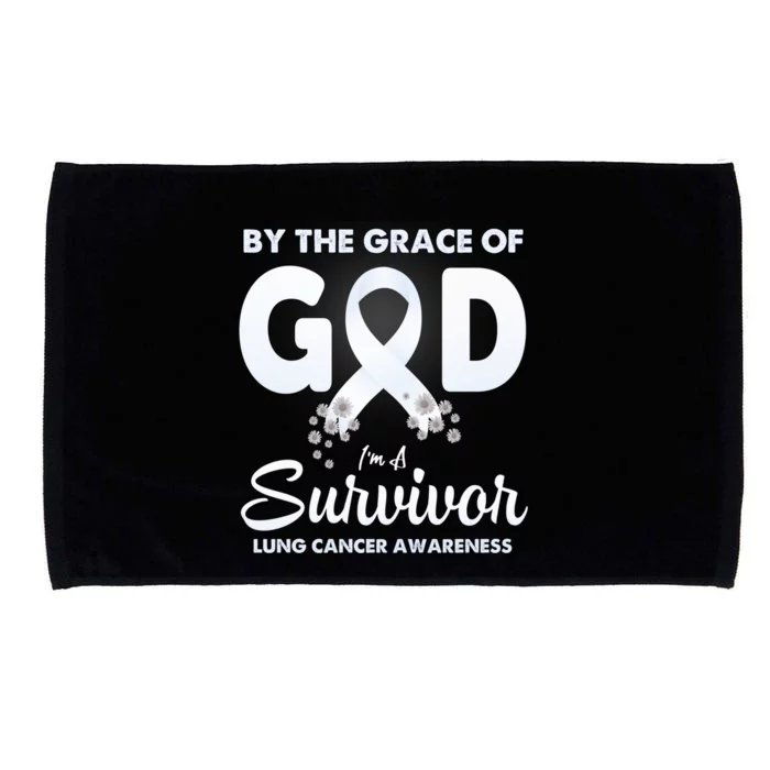 I Am A Survivor Lung Cancer Survivor Microfiber Hand Towel