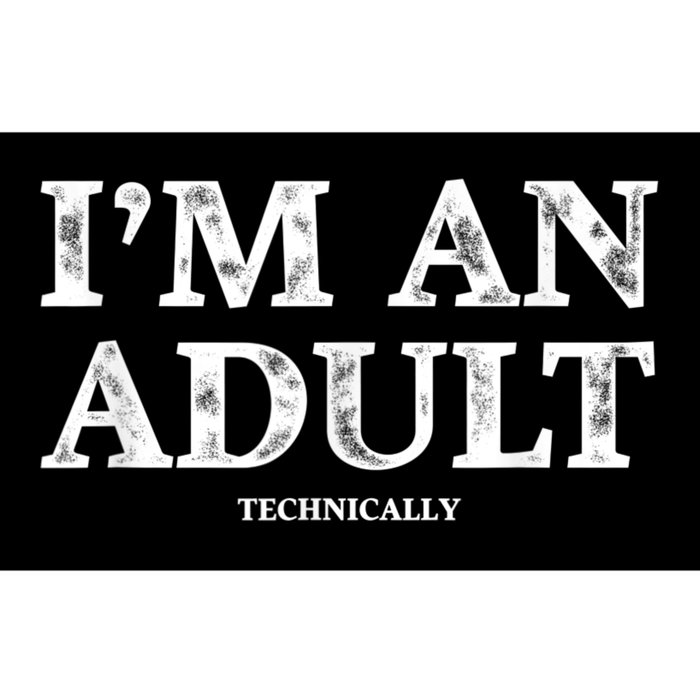 I'm An Adult Technically Funny 18th Birthday Gift Bumper Sticker