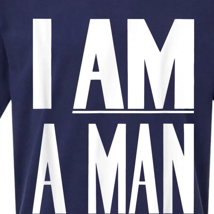 I Am A Man Civil Rights Sueded Cloud Jersey T-Shirt