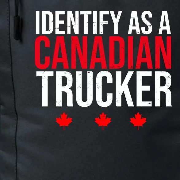 Identify As A Canadian Trucker Leaf Daily Commute Backpack