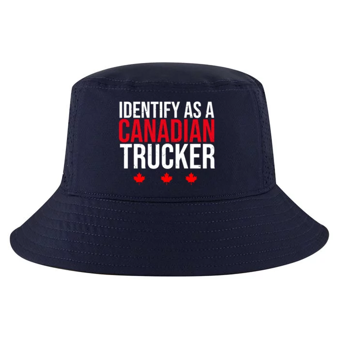 Identify As A Canadian Trucker Leaf Cool Comfort Performance Bucket Hat