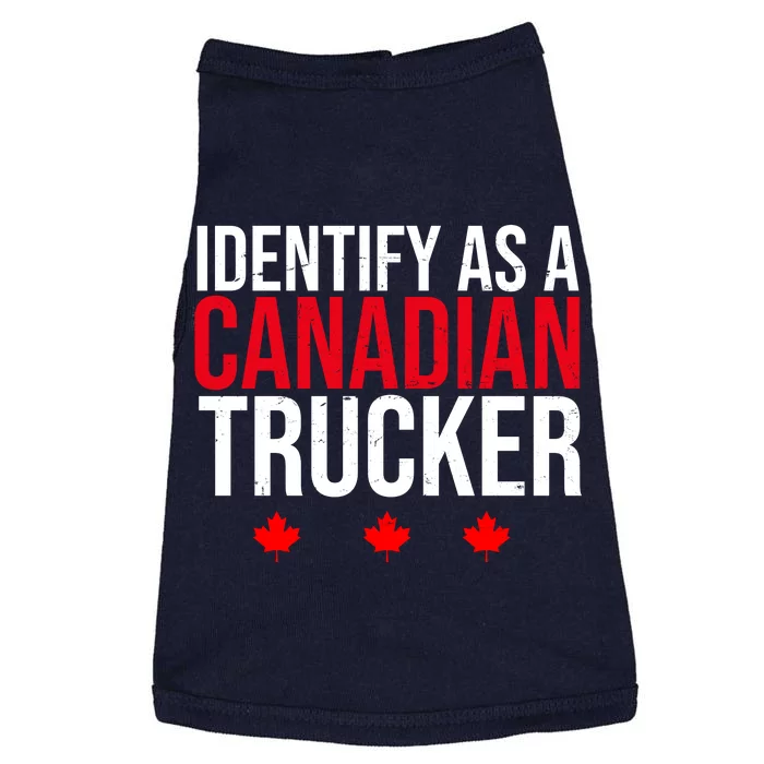 Identify As A Canadian Trucker Leaf Doggie Tank