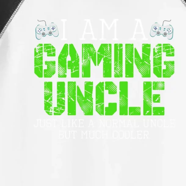 I Am A Gaming Uncle Video Gamer Funny Gift Video Game Uncle Gift Toddler Fine Jersey T-Shirt