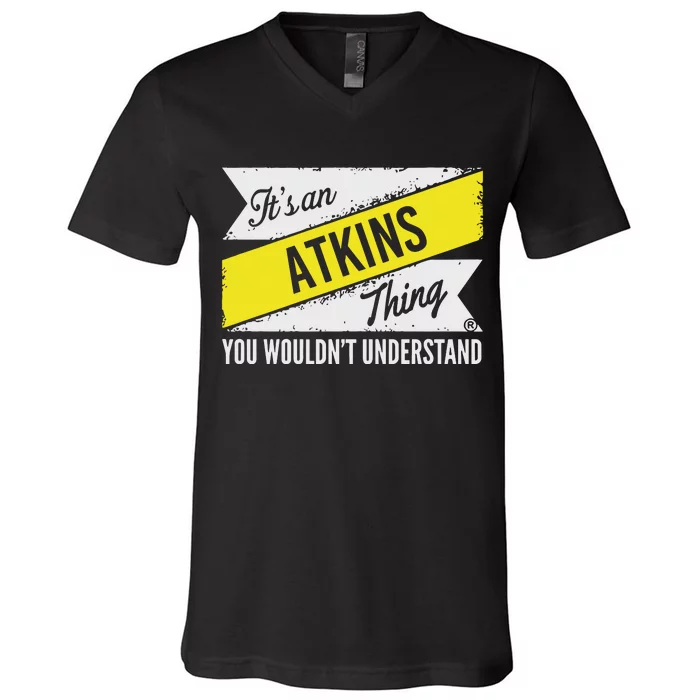 Its An Atkins Thing V-Neck T-Shirt