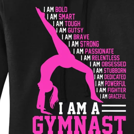 I Am A Gymnast Motivation Handstand Gymnastics Women's Pullover Hoodie