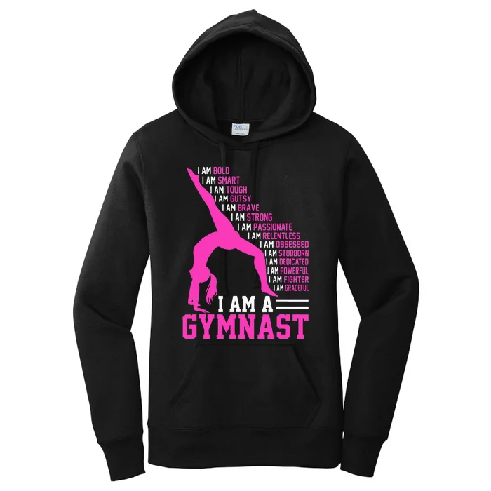 I Am A Gymnast Motivation Handstand Gymnastics Women's Pullover Hoodie