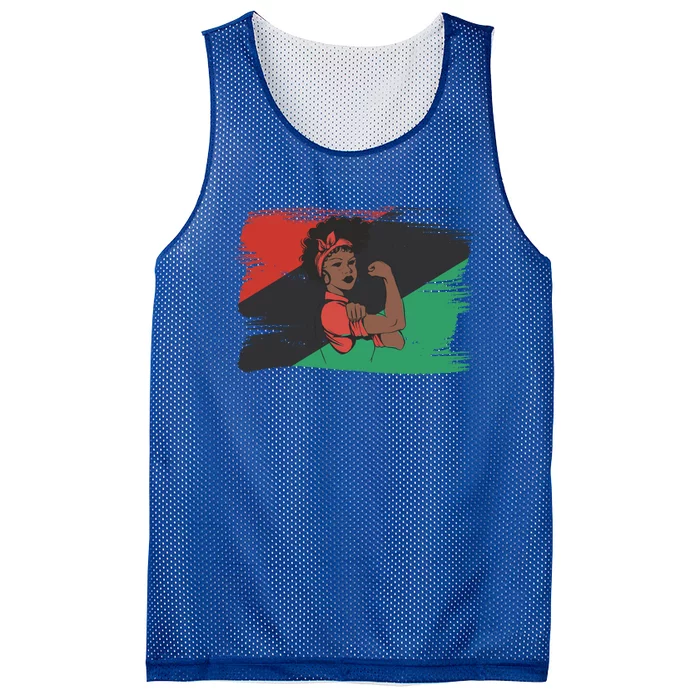 I Am Afro Black Strong Queen Gift Mesh Reversible Basketball Jersey Tank