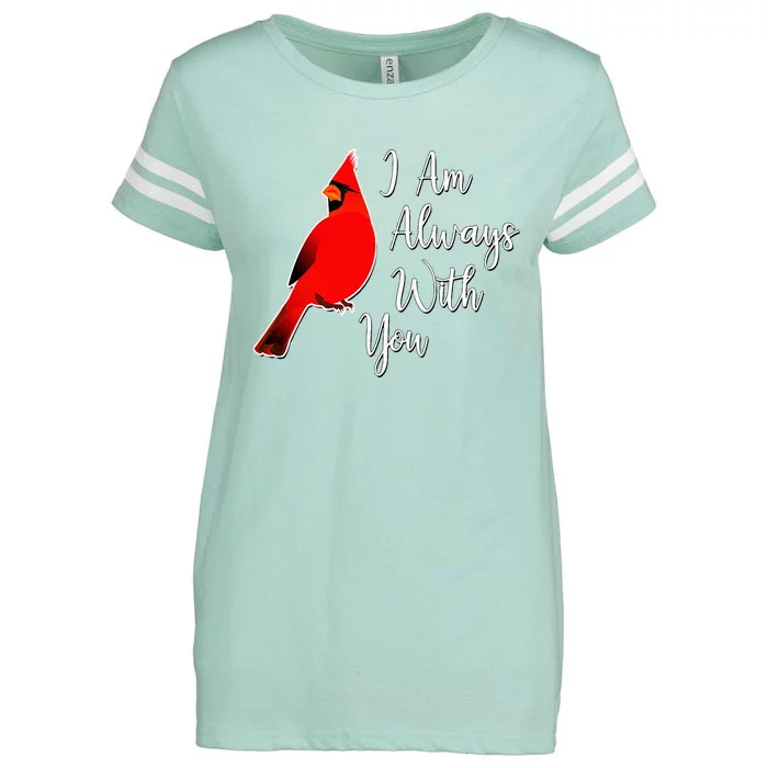 I Am Always With You Red Cardinal Enza Ladies Jersey Football T-Shirt