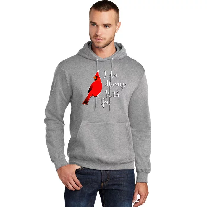 I Am Always With You Red Cardinal Tall Hoodie