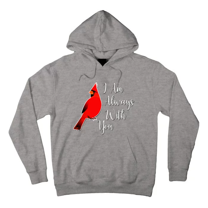 I Am Always With You Red Cardinal Tall Hoodie