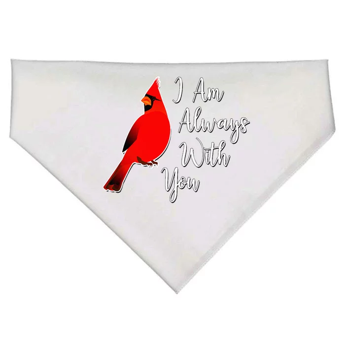 I Am Always With You Red Cardinal USA-Made Doggie Bandana