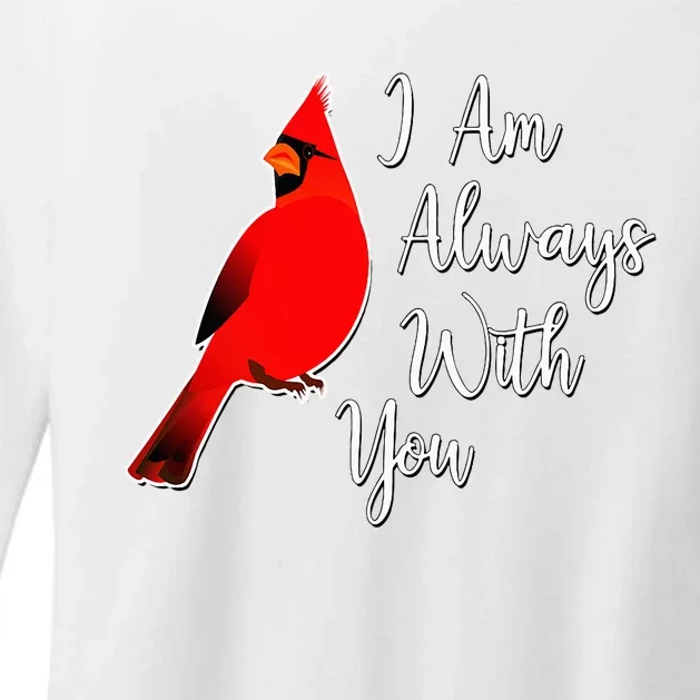 I Am Always With You Red Cardinal Womens CVC Long Sleeve Shirt