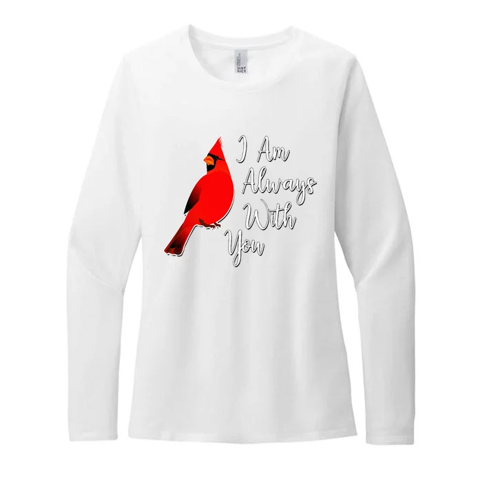 I Am Always With You Red Cardinal Womens CVC Long Sleeve Shirt