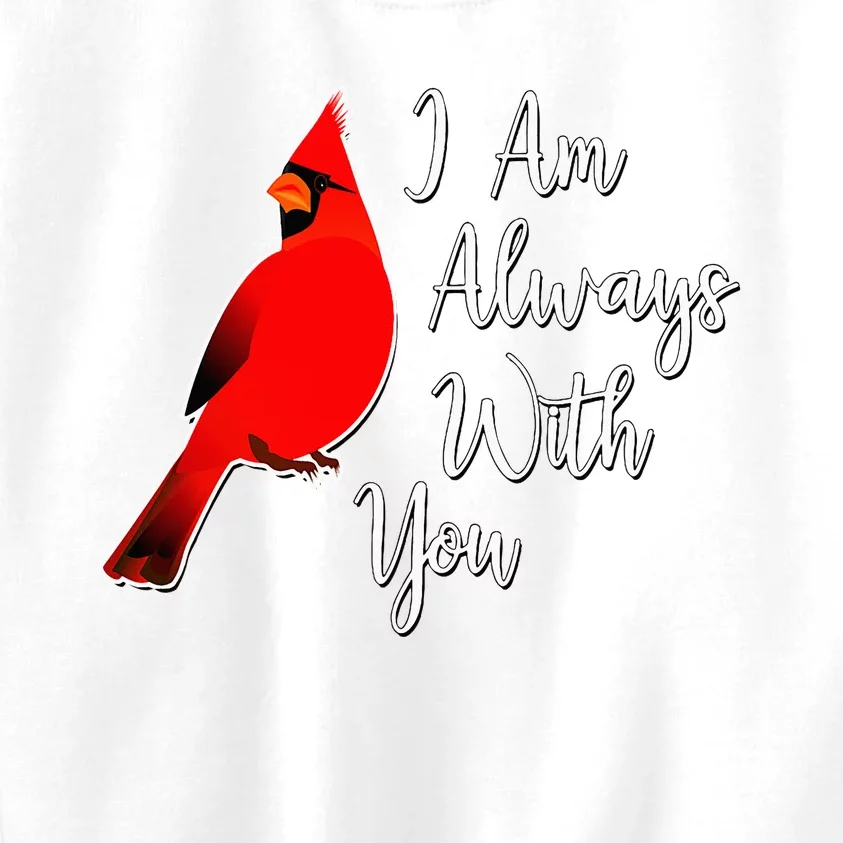 I Am Always With You Red Cardinal Kids Sweatshirt