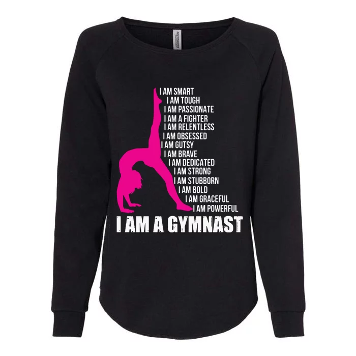 I Am A Gymnast Funny Handstand Gymnastics Gift Women Girl Womens California Wash Sweatshirt