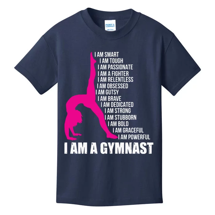 I Am A Gymnast Funny Handstand Gymnastics Gift Women Girl Kids T-Shirt