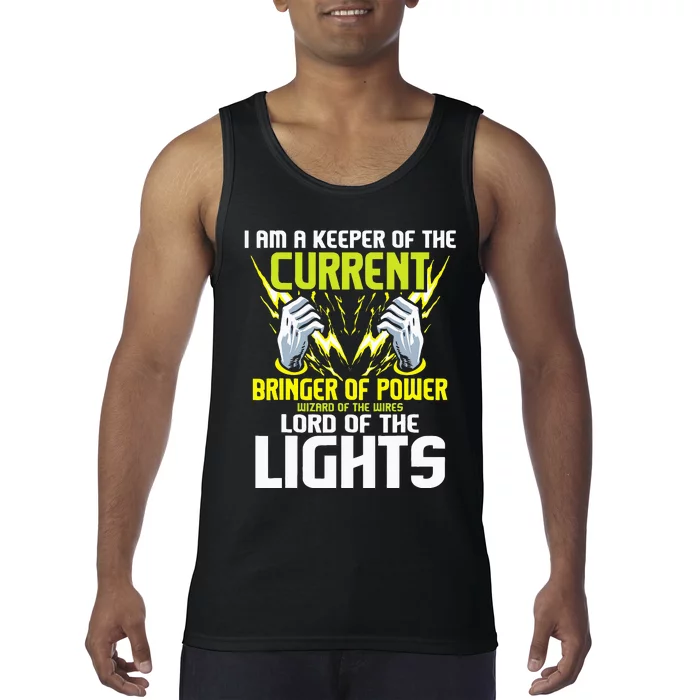 I Am A Keeper Of The Current Lineman Electrician Repair Tank Top