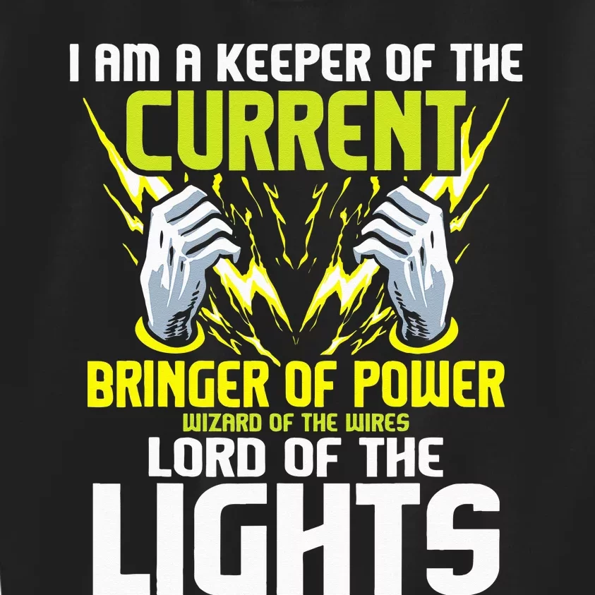 I Am A Keeper Of The Current Lineman Electrician Repair Kids Sweatshirt