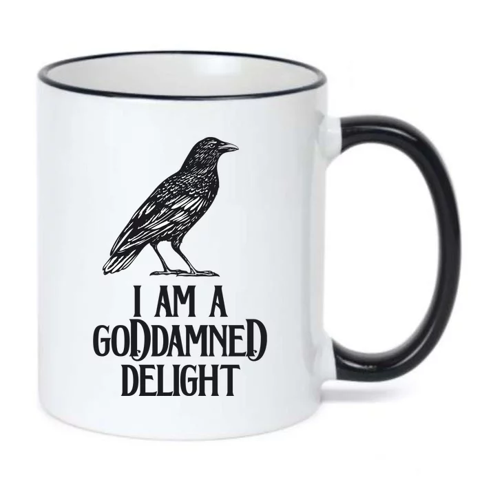 I Am A Goddamned Delight God Damned Funny Quote Black Color Changing Mug