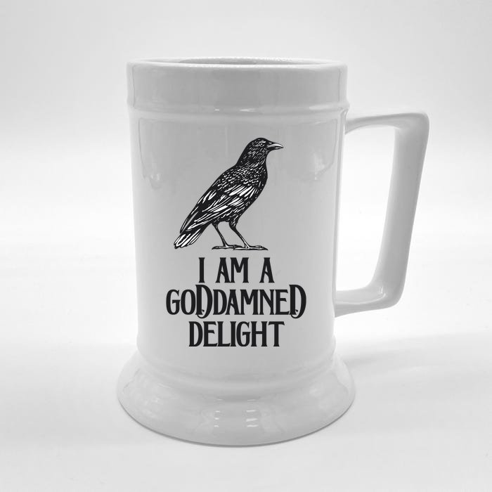 I Am A Goddamned Delight God Damned Funny Quote Front & Back Beer Stein