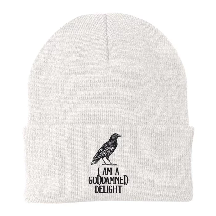 I Am A Goddamned Delight God Damned Funny Quote Knit Cap Winter Beanie