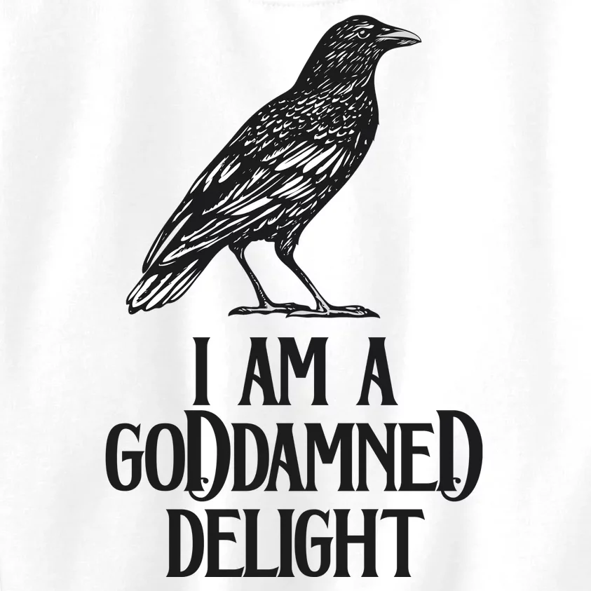 I Am A Goddamned Delight God Damned Funny Quote Kids Sweatshirt