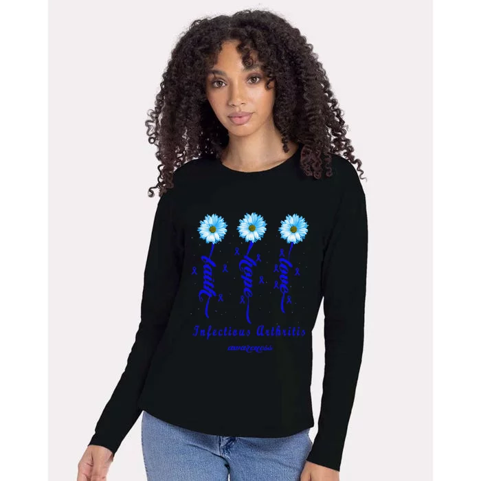 Infectious Arthritis Awareness And Warrior Womens Cotton Relaxed Long Sleeve T-Shirt