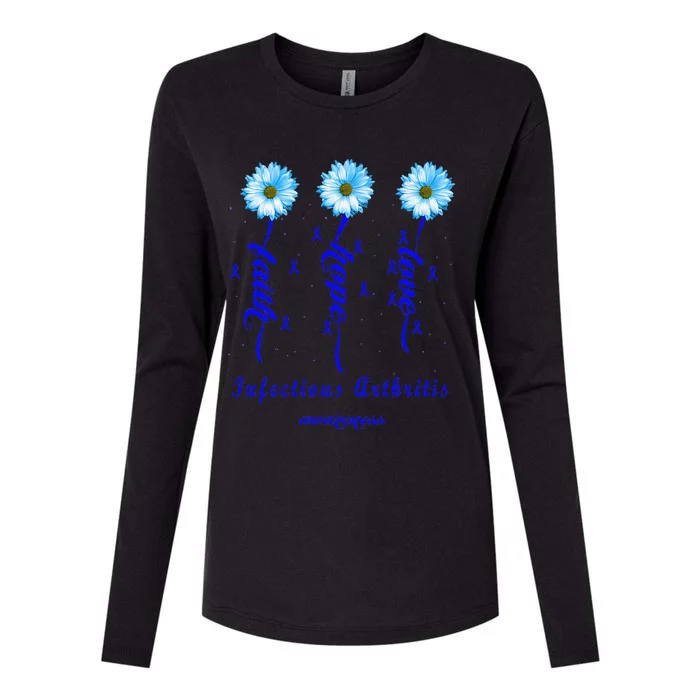 Infectious Arthritis Awareness And Warrior Womens Cotton Relaxed Long Sleeve T-Shirt