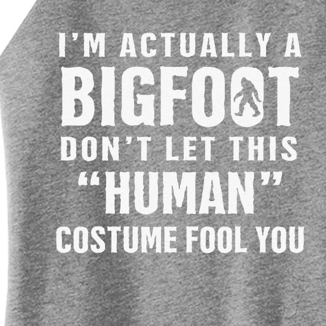 Im Actually A Bigfoot Funny Halloween Costume Women’s Perfect Tri Rocker Tank