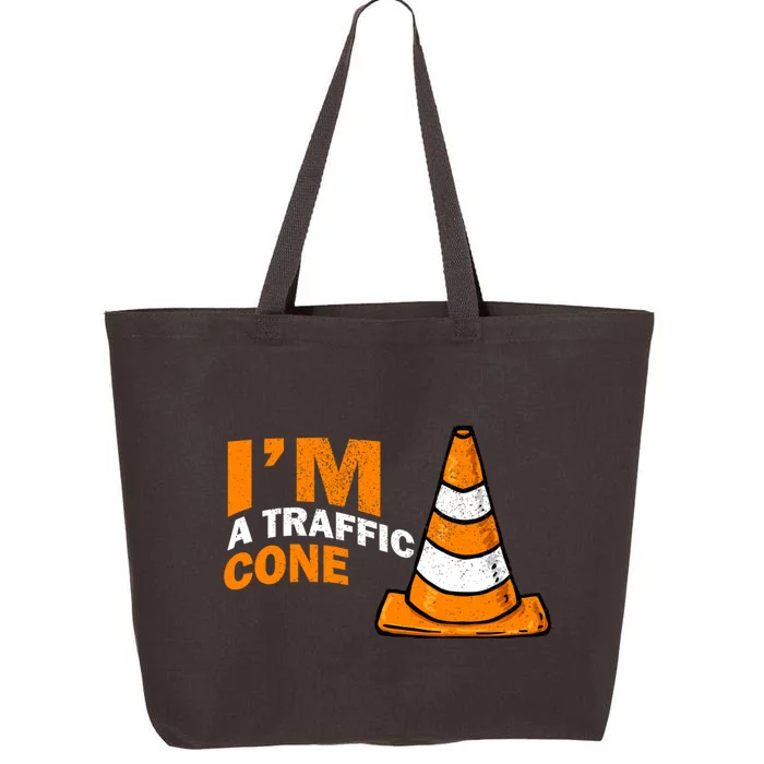 I Am A Traffic Cone Halloween Costume Im Lazy Easy 25L Jumbo Tote