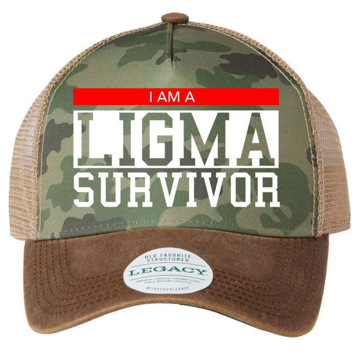 I Am A Ligma Survivor Gamer Dank Meme Theme Meaningful Gift Legacy Tie Dye Trucker Hat