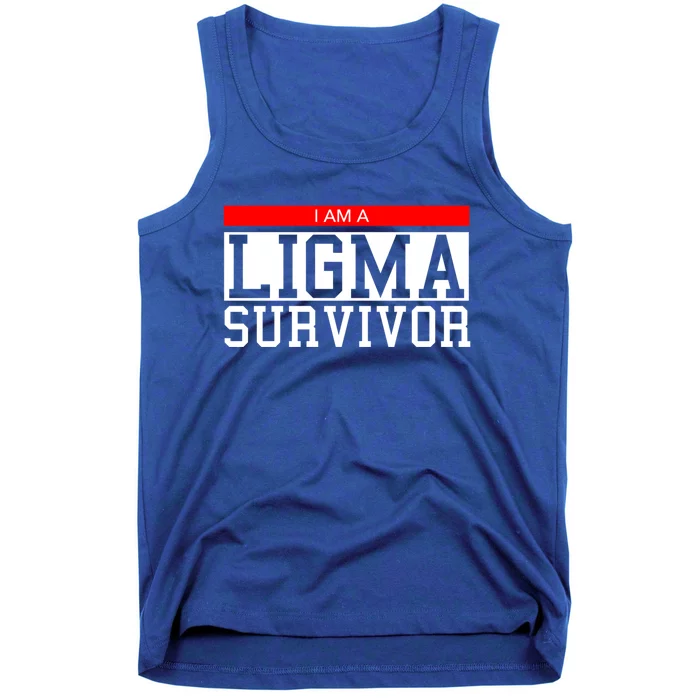 I Am A Ligma Survivor Gamer Dank Meme Theme Meaningful Gift Tank Top