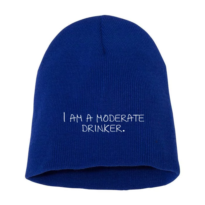 I Am A Moderate Er Meaningful Gift Short Acrylic Beanie