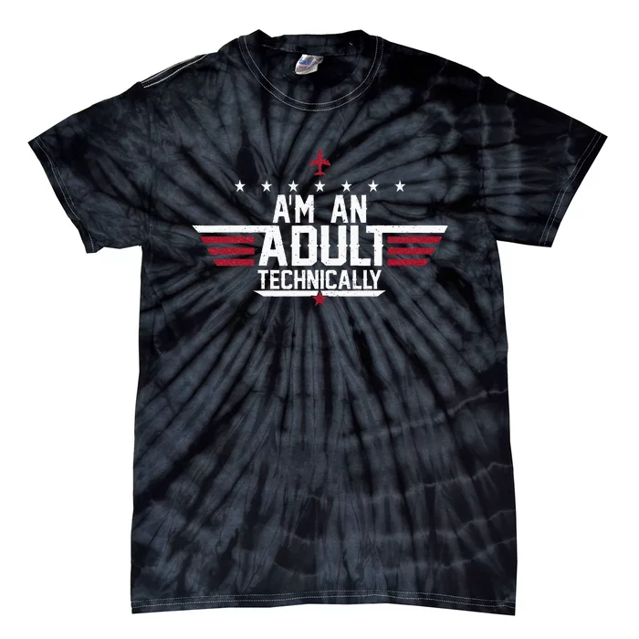 Im An Adult Technically Funny 18th Birthday Tie-Dye T-Shirt