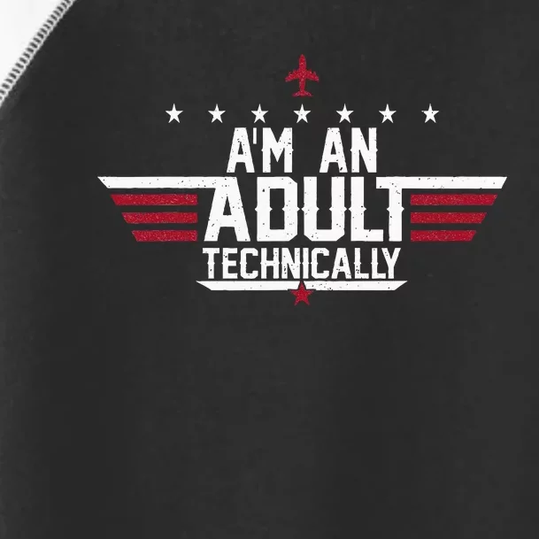 Im An Adult Technically Funny 18th Birthday Toddler Fine Jersey T-Shirt