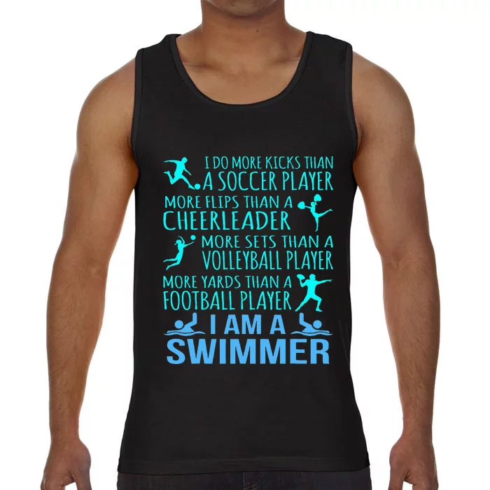 I Am A Swimmer Funny Swimming Swim Coach Comfort Colors® Tank Top