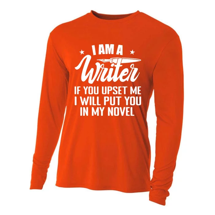 I Am A Writer Funny Author Novelist Novel Writing Poet Cooling Performance Long Sleeve Crew