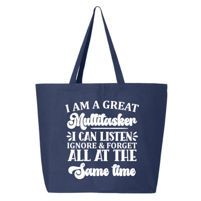 I Am A Great Multitasker Funny Graphic Tee And Gift 25L Jumbo Tote