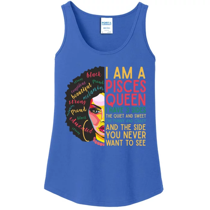 I Am A Pisces Queen Cool Gift Ladies Essential Tank