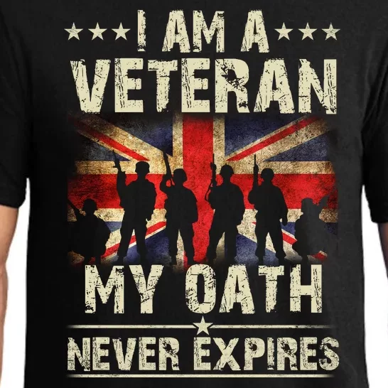 I Am A Veteran My Oath Never Expires Fathers Day Armed Forces Day Patriotic Pajama Set